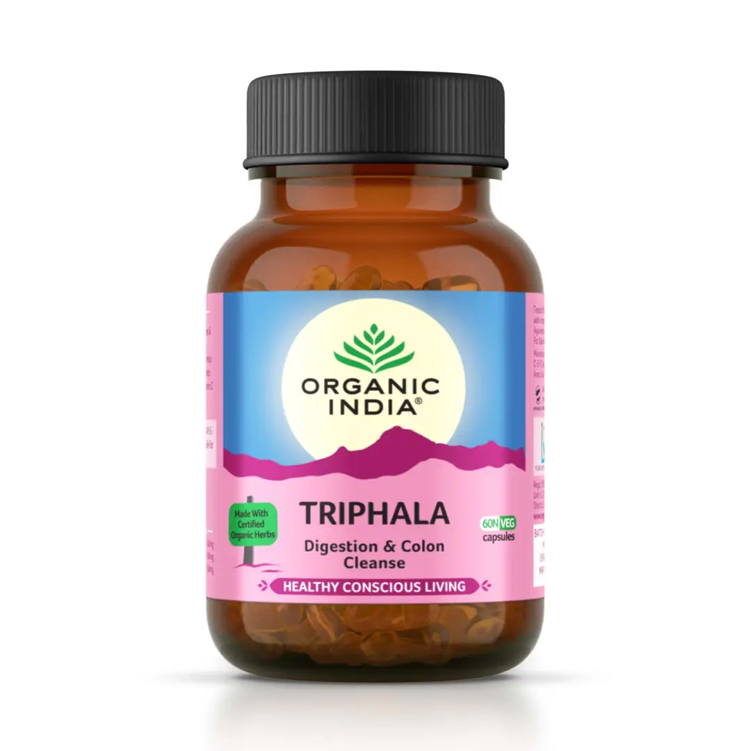 Triphala 60 gélules Organic India Ganesh Ayurveda
